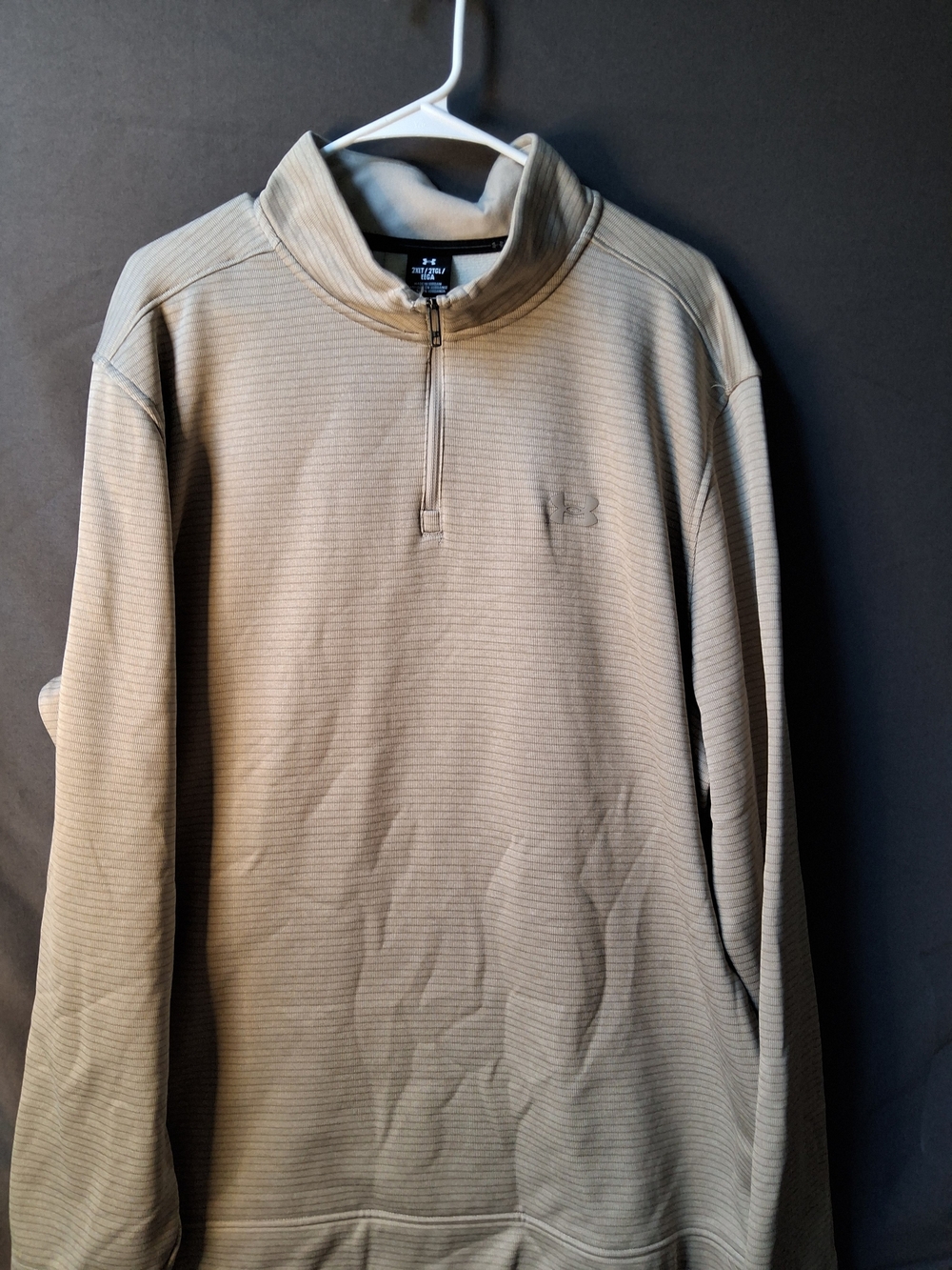 Under Armour Men's Quarter-Zip Pullover Sweater - Beige